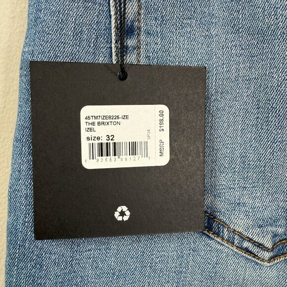 Joe's Jeans Brixton Straight & Narrow Denim Jeans Men's 32 Blue Izel Stretch NWT - Picture 11 of 15